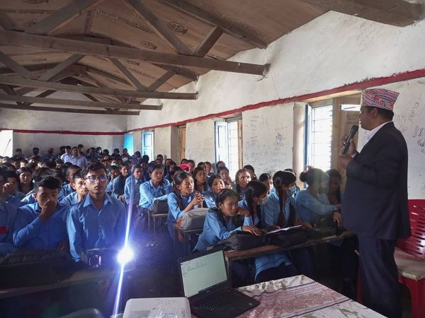 महाकाली नमुना माध्यामिक विद्यालय गमगढी मुगुमा अध्ययनरत कक्षा ९ र १० का छात्रछात्राहरुलाई लागु औषध विरुद्धको एक दिवसीय सचेतना कार्यक्रम संचालन